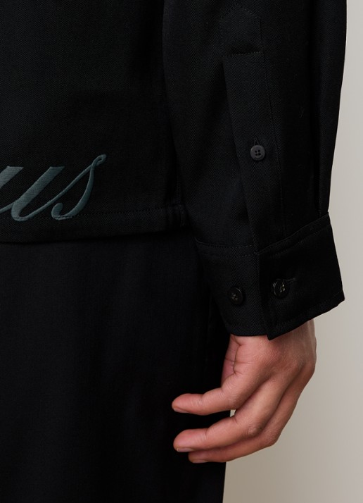 Jacquemus Jack van wol met borstzak - detail 2 zwart