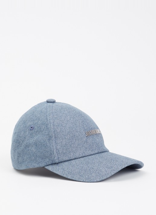 Jacquemus La casquette gadjo pet met logo - voorkant blauw