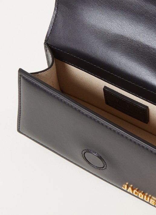 Jacquemus Le Bambino handtas van leer - detail 4 zwart