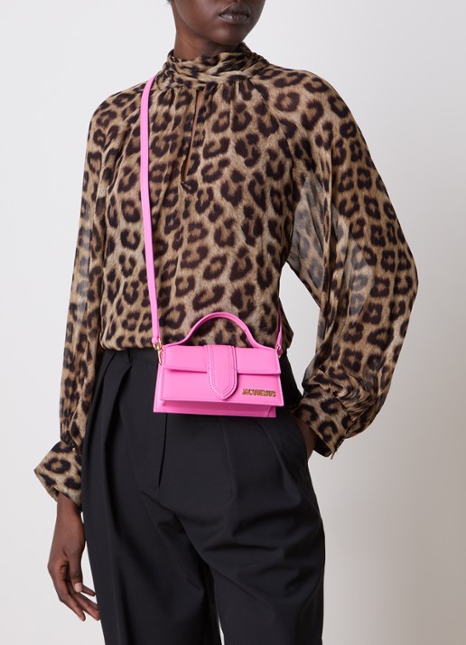 Jacquemus Le Bambino handtas van leer - voorkant 3 roze