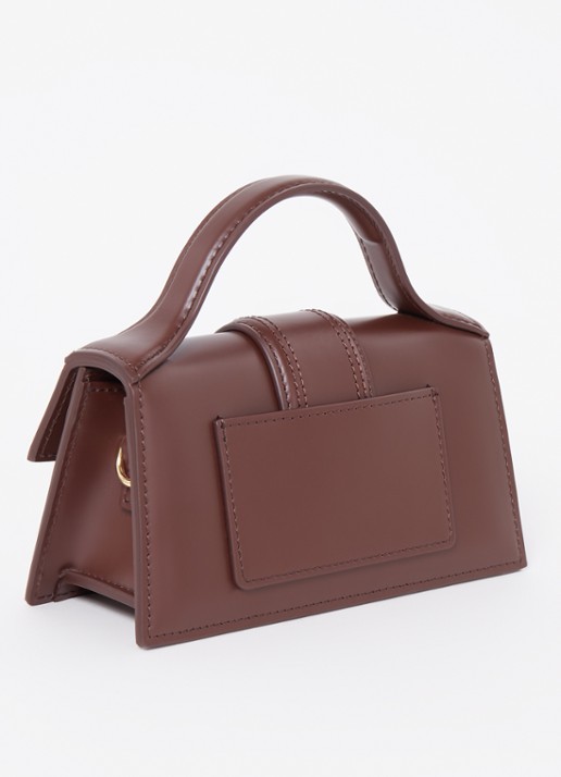 Jacquemus Le Bambino handtas van leer - achterkant 4 bruin