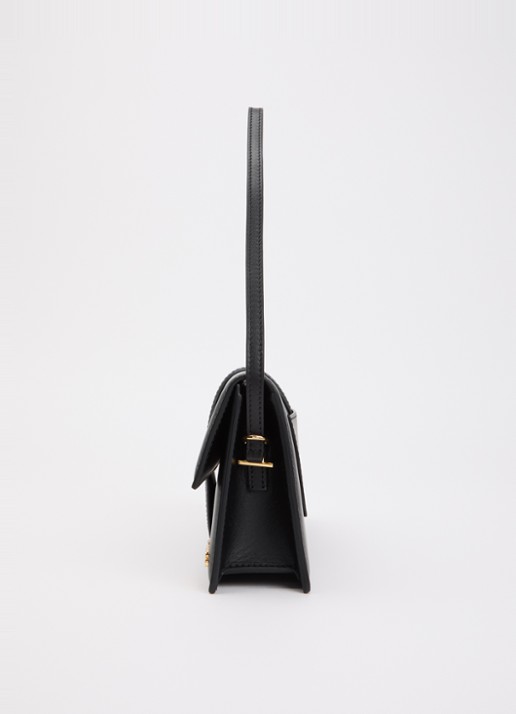 Jacquemus Le Bambino Long schoudertas van leer - detail 3 zwart