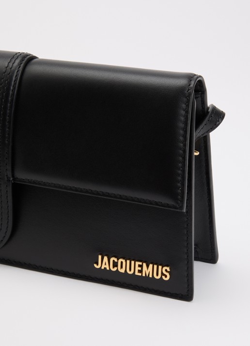 Jacquemus Le Bambino Long schoudertas van leer - detail 4 zwart