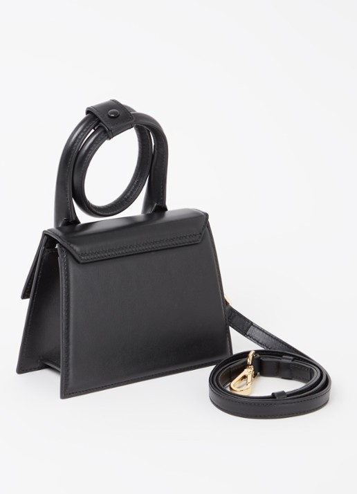 Jacquemus Le Chiquito Noeud handtas van leer - achterkant 7 goud