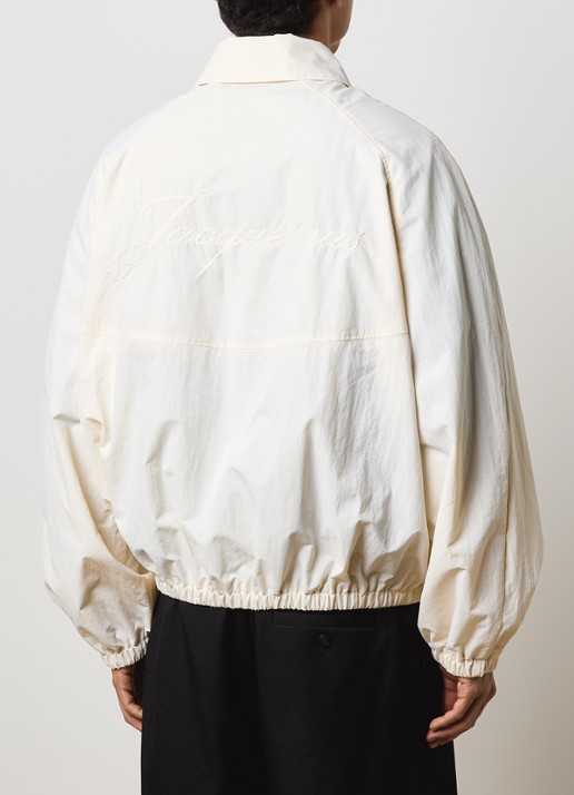 Jacquemus Le Coupe jack met kraag - achterkant creme
