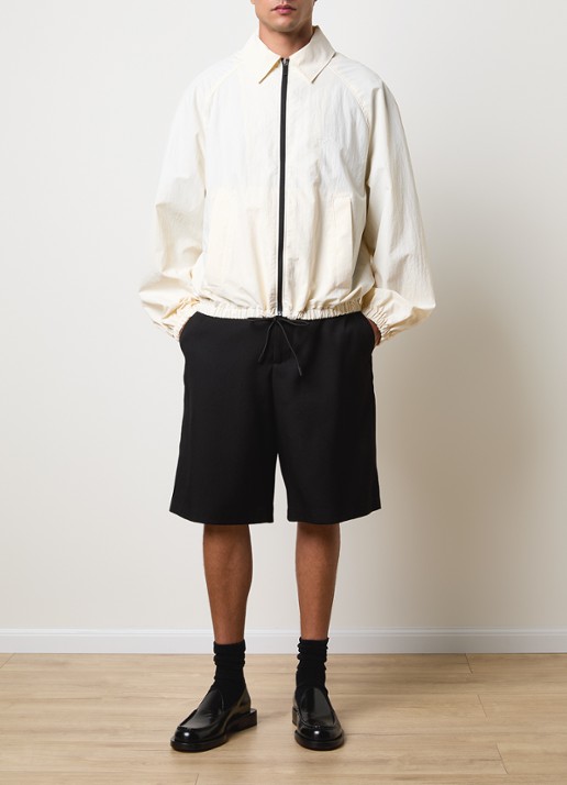 Jacquemus Le Coupe jack met kraag - voorkant 3 creme