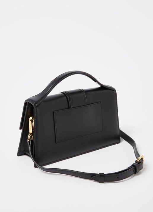 Jacquemus Le Grand Bambino handtas van leer - achterkant 7 zwart