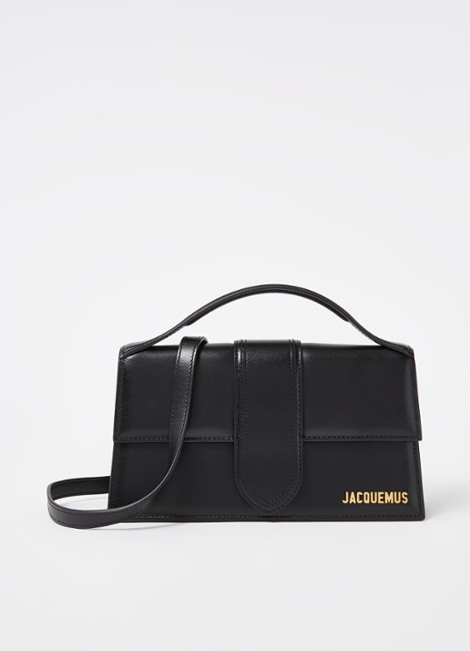 Jacquemus Le Grand Bambino handtas van leer - voorkant 4 zwart