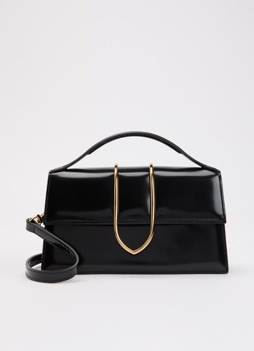 Jacquemus Le Grand Bambino van leer met lakfinish