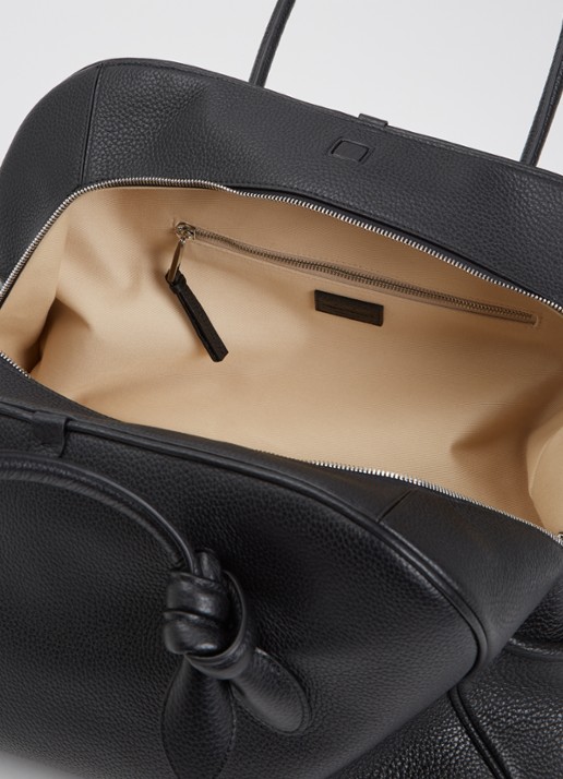 Jacquemus Le Grand Turismo schoudertas van kalfsleer - detail zwart