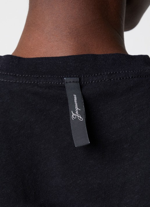 Jacquemus Le T-shirt met logoprint - detail 5 zwart
