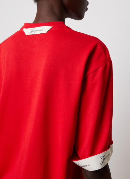 Jacquemus Le T-shirt met ronde hals - detail 2 rood