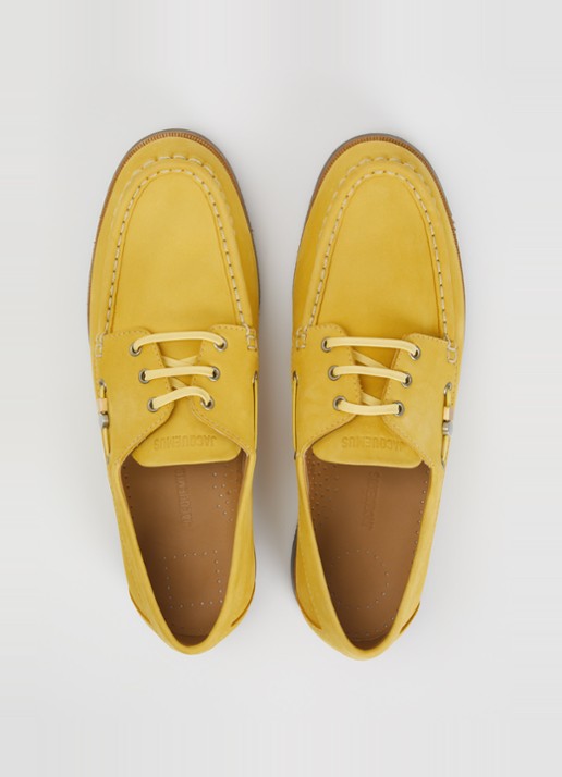 Jacquemus Les Canotiers bootschoen van nubuck - detail 4 geel