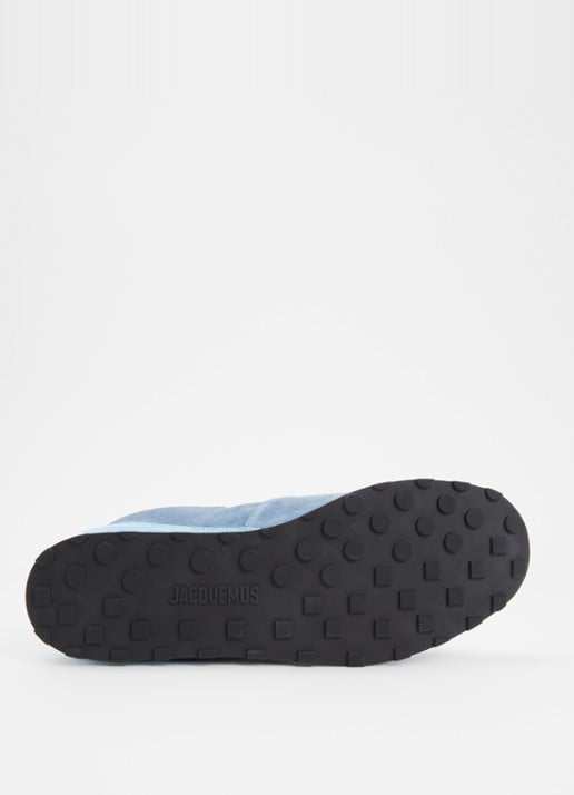 Jacquemus Les Tennis sneaker van suède met details van leer  - detail 3 blauw