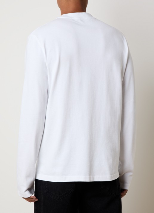 Jacquemus Longsleeve met logo - achterkant wit