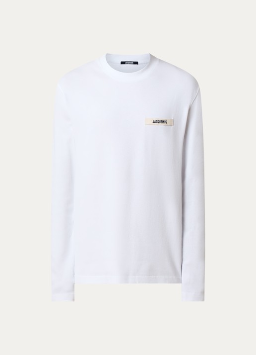 Jacquemus Longsleeve met logo - voorkant 2 wit