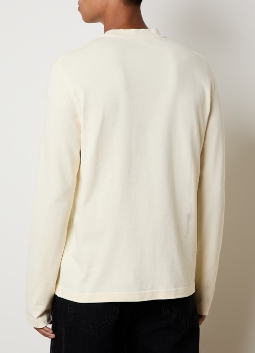 Jacquemus Longsleeve met logo - achterkant 3 lichtgeel