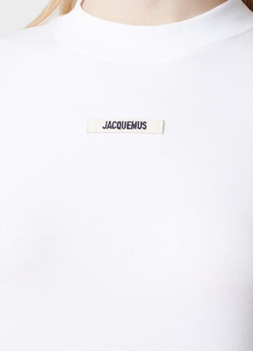 Jacquemus Longsleeve met logo - detail 5 wit