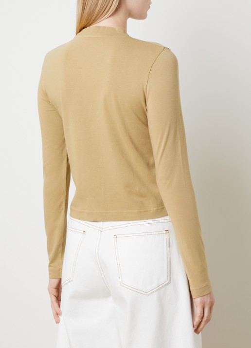 Jacquemus Longsleeve met logo - achterkant 3 donkerbeige