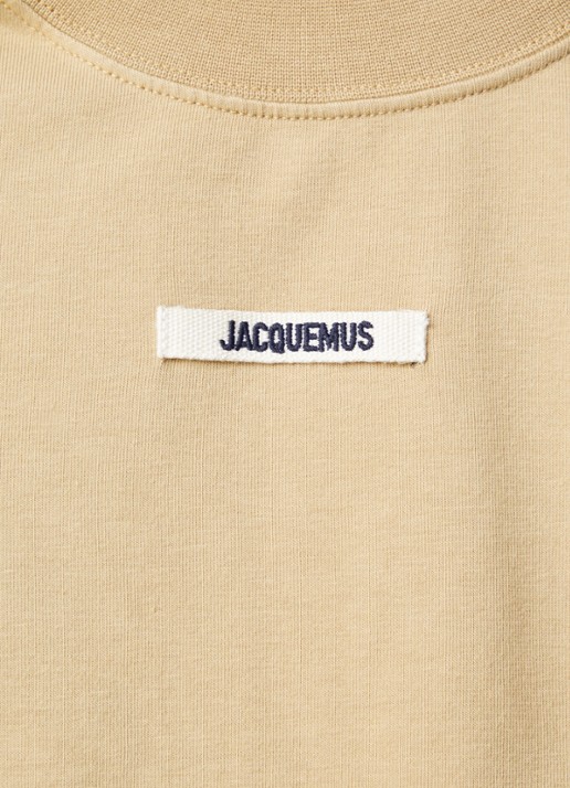 Jacquemus Longsleeve met logo - detail 2 donkerbeige