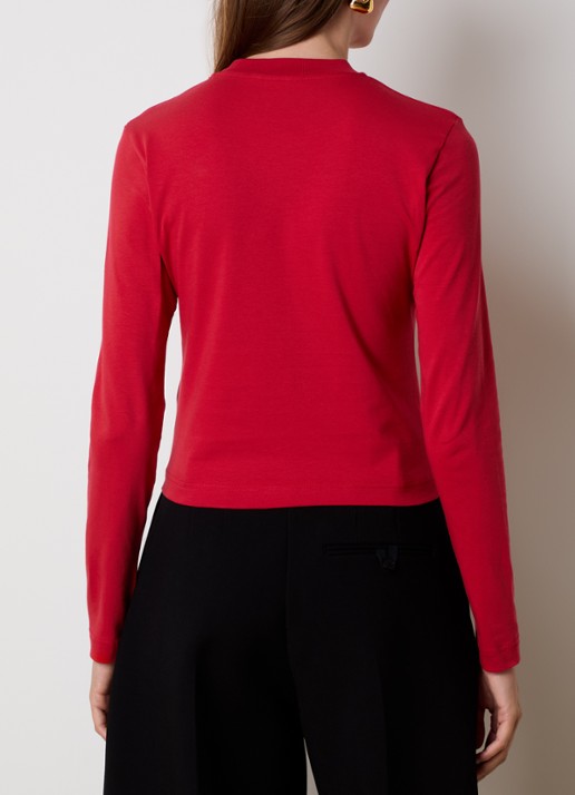 Jacquemus Longsleeve met logo - achterkant 5 rood