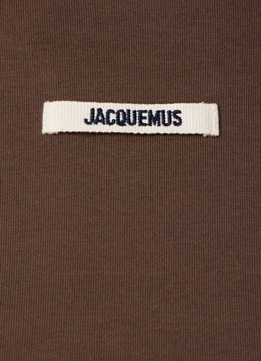 Jacquemus Longsleeve met logo - detail 4 donkerbruin