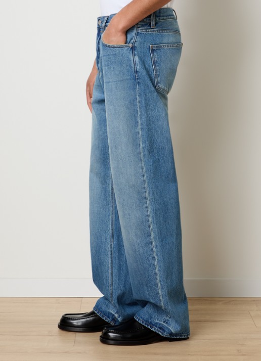 Jacquemus Loose fit jeans met medium wassing en steekzakken - detail 4 indigo