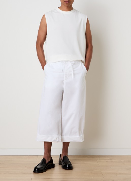 Jacquemus Marcel tanktop met ronde hals - voorkant 4 wit