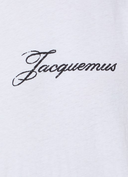 Jacquemus Melo regular fit colbert in linnenblend - detail 4 donkerblauw