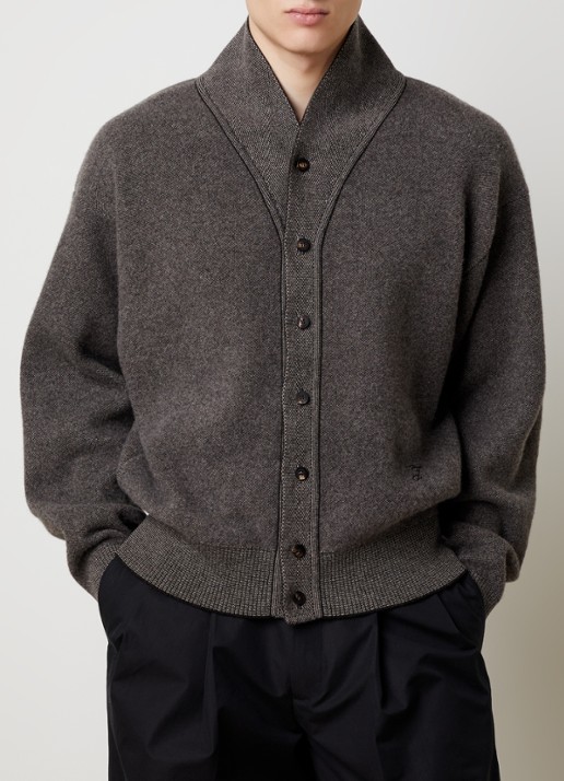 Jacquemus Pelota fijngebreid vest in kasjmierblend met V-hals