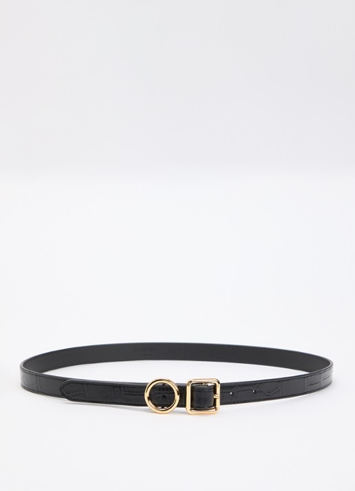 Jacquemus Regalo riem van lakleer met crocostructuur