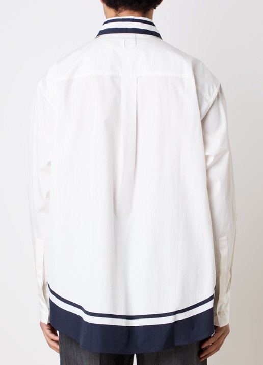 Jacquemus Regular fit overhemd met print - achterkant 3 wit