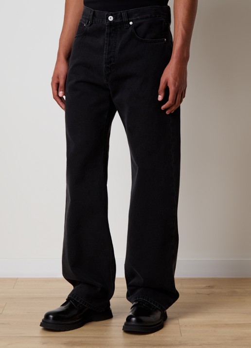 Jacquemus Straight leg jeans met steekzakken - detail 4 zwart
