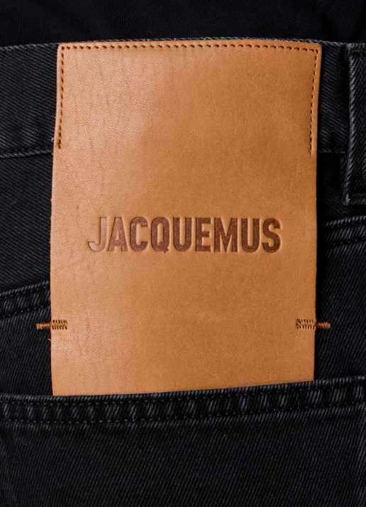 Jacquemus Straight leg jeans met steekzakken - detail 6 zwart