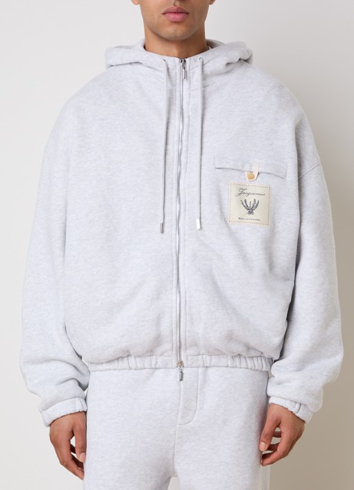 Jacquemus Sweatvest met capuchon en logoborduring