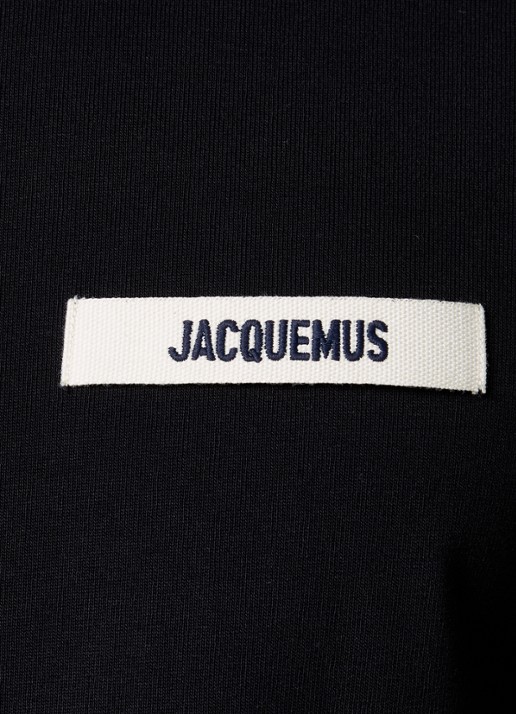Jacquemus T-shirt met logo - detail 4 zwart