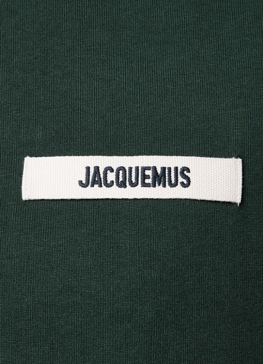 Jacquemus T-shirt met logo - detail 2 donkergroen