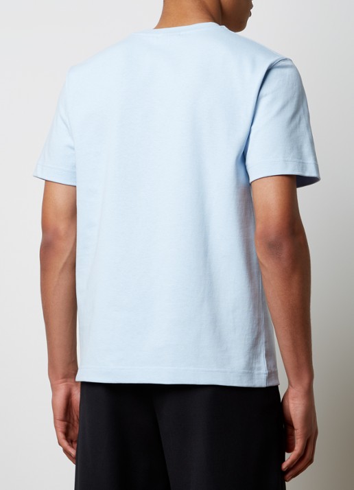 Jacquemus T-shirt met logo - achterkant 5 lichtblauw