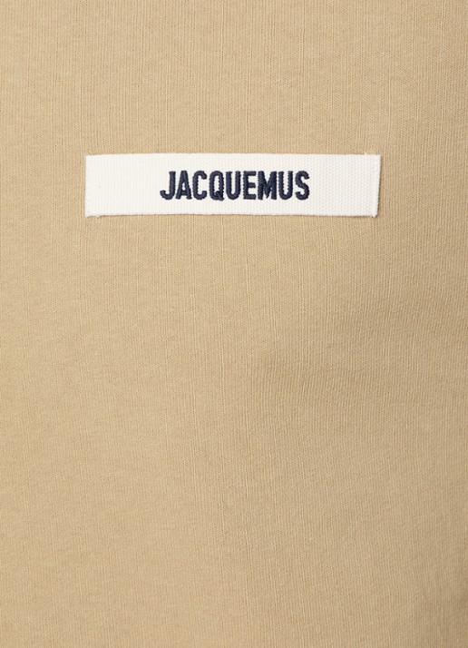 Jacquemus T-shirt met logo - detail 4 donkerbeige