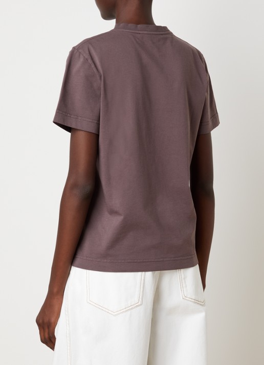 Jacquemus T-shirt met logo - achterkant 5 taupe