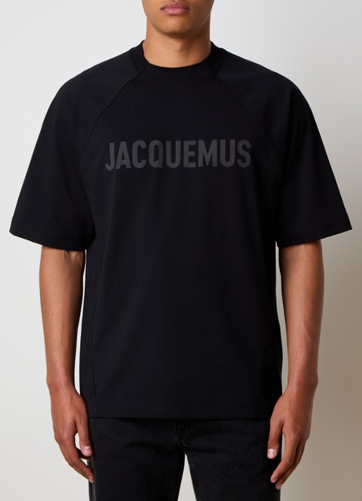 Jacquemus T-shirt met logoprint - detail 3 zwart