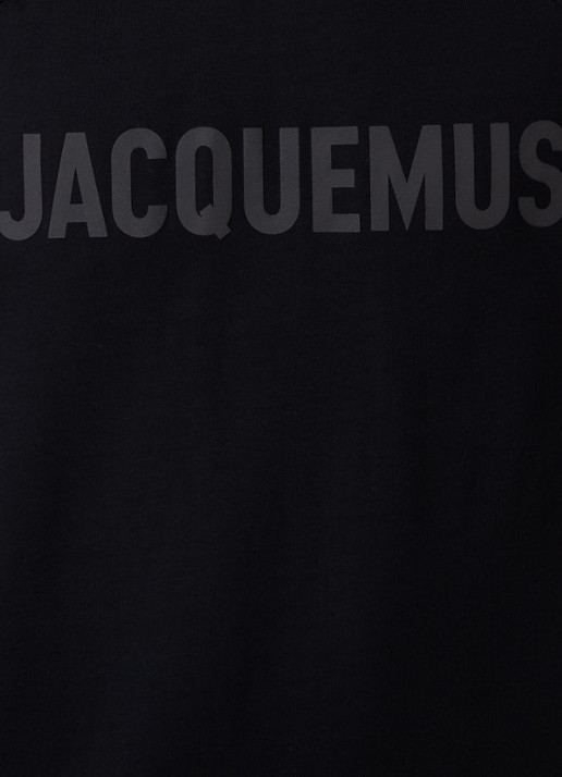 Jacquemus T-shirt met logoprint - detail 4 zwart