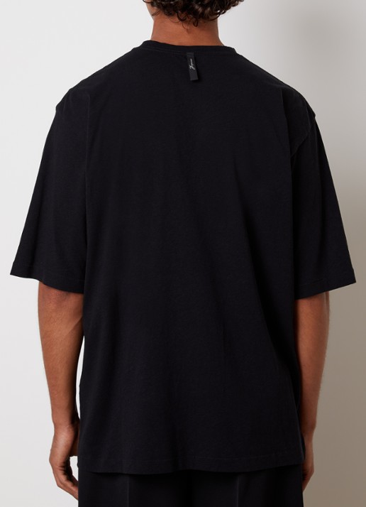 Jacquemus T-shirt met logoprint - achterkant 3 zwart
