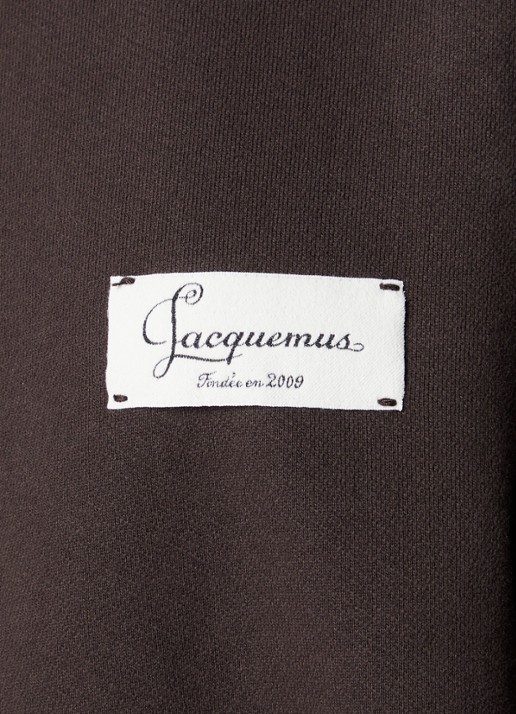 Jacquemus The Corso sweater met logo - detail 2 donkerbruin