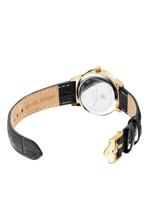 Jacques du Manoir Genesis Ladies horloge JWL04905 - detail zwart