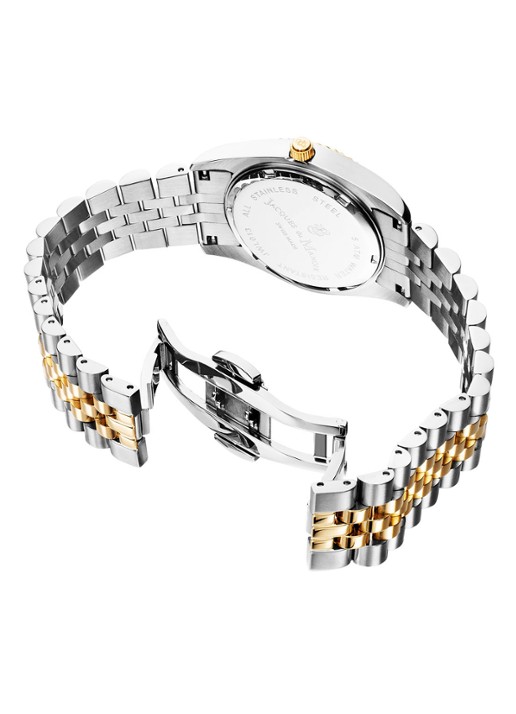 Jacques du Manoir Inspiration classic horloge JWG02202 - detail zilver