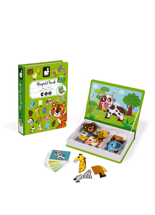 Janod Animals magneet speelset - voorkant 7 groen
