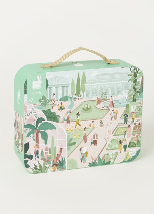 Janod De Botanische Tuin legpuzzel 200 stukjes - voorkant 2 groen