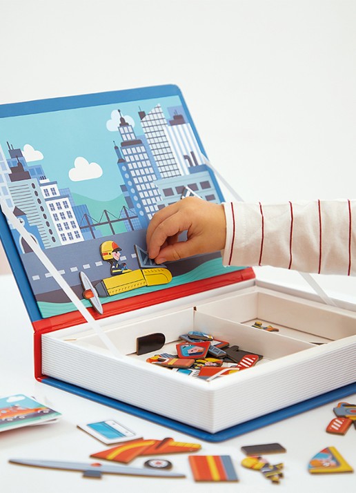 Janod Magnetibook brandweer - voorkant 4 multicolor
