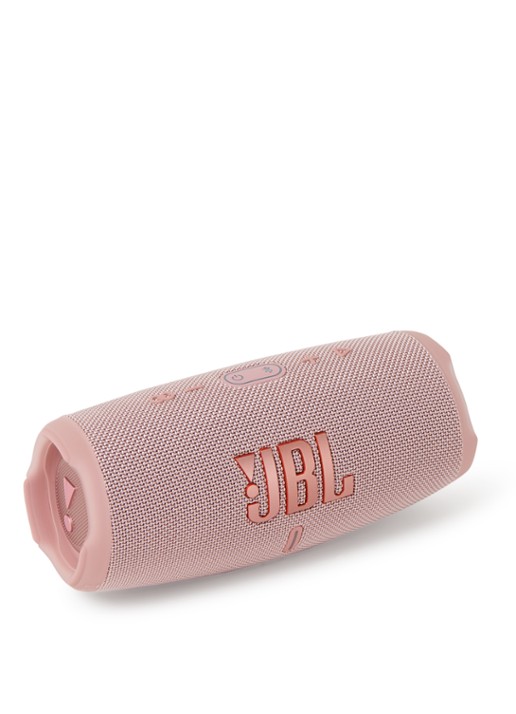 JBL CHARGE5 draagbare bluetooth speaker - voorkant 2 oudroze